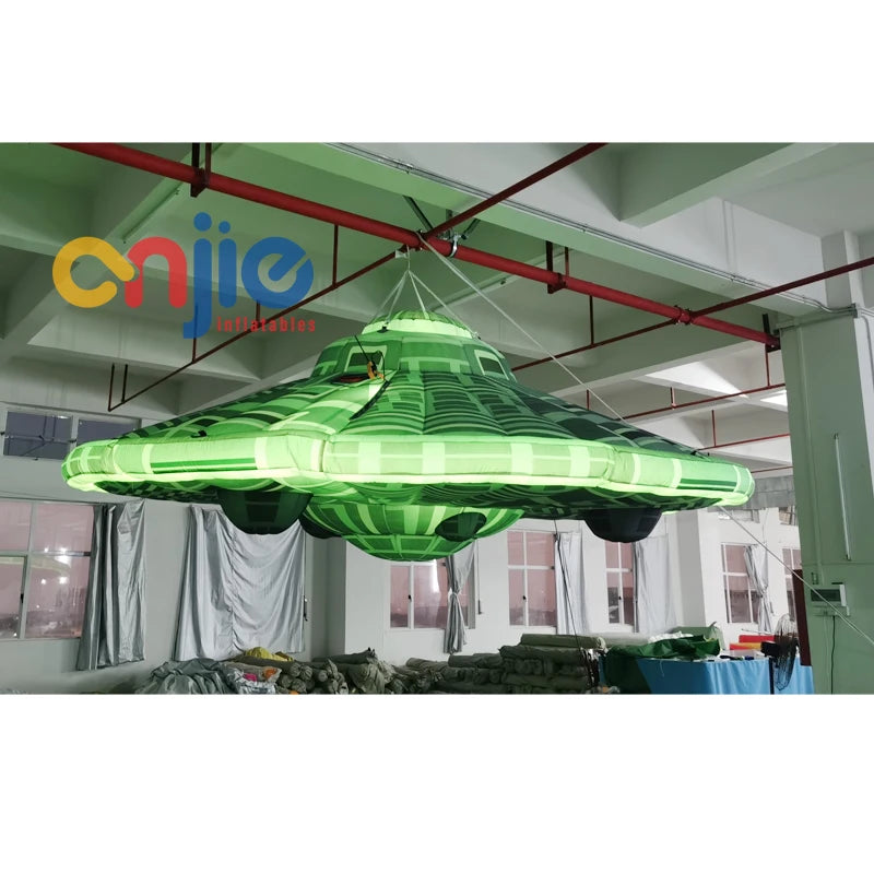 LED Lighting Inflatable Flying Saucer Model