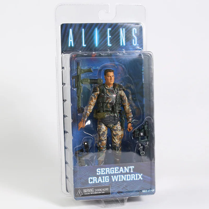 NECA Aliens Xenomorph Warrior Dog Alien Ellen Ripley Weyland Yutani Bishop Colonel Cameron 7"Action Figure Collectible Model Toy