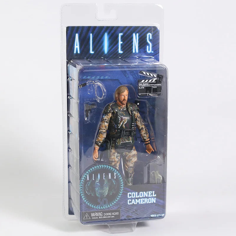 NECA Aliens Xenomorph Warrior Dog Alien Ellen Ripley Weyland Yutani Bishop Colonel Cameron 7"Action Figure Collectible Model Toy