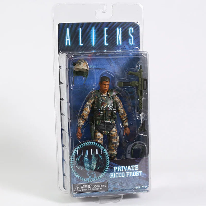 NECA Aliens Xenomorph Warrior Dog Alien Ellen Ripley Weyland Yutani Bishop Colonel Cameron 7"Action Figure Collectible Model Toy