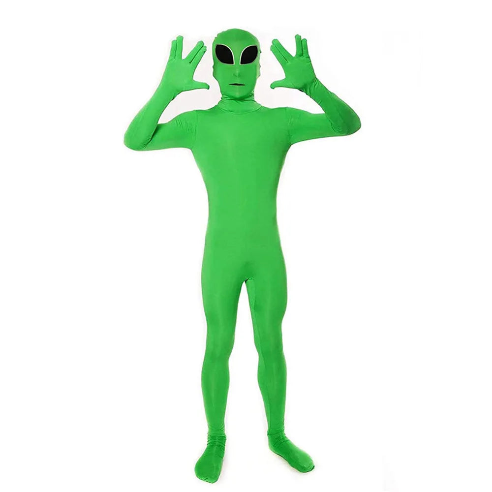 Adult Kids ET Alien Masquerade Bodysuit