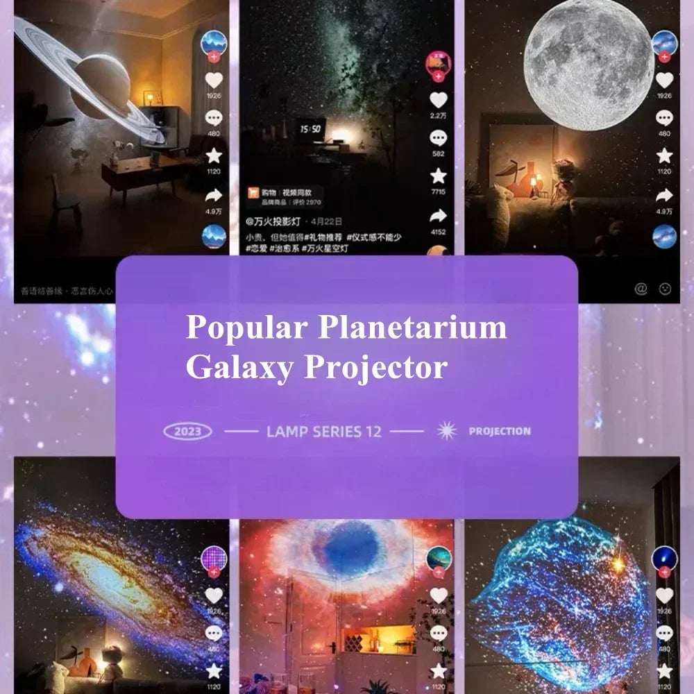 18 in 1 Galaxy Projector Lamp Ultra Clear + Bluetooth 5.0 Speaker