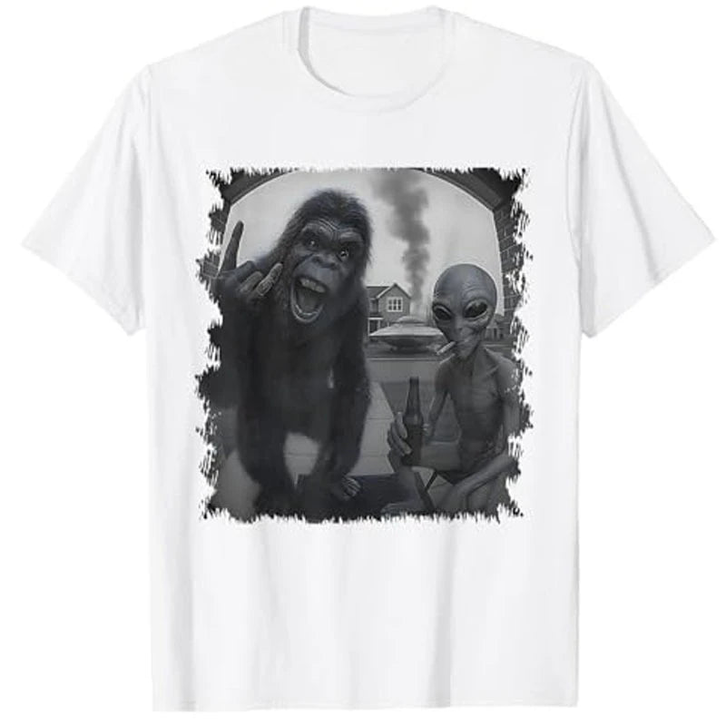 Bigfoot and Alien T-shirt