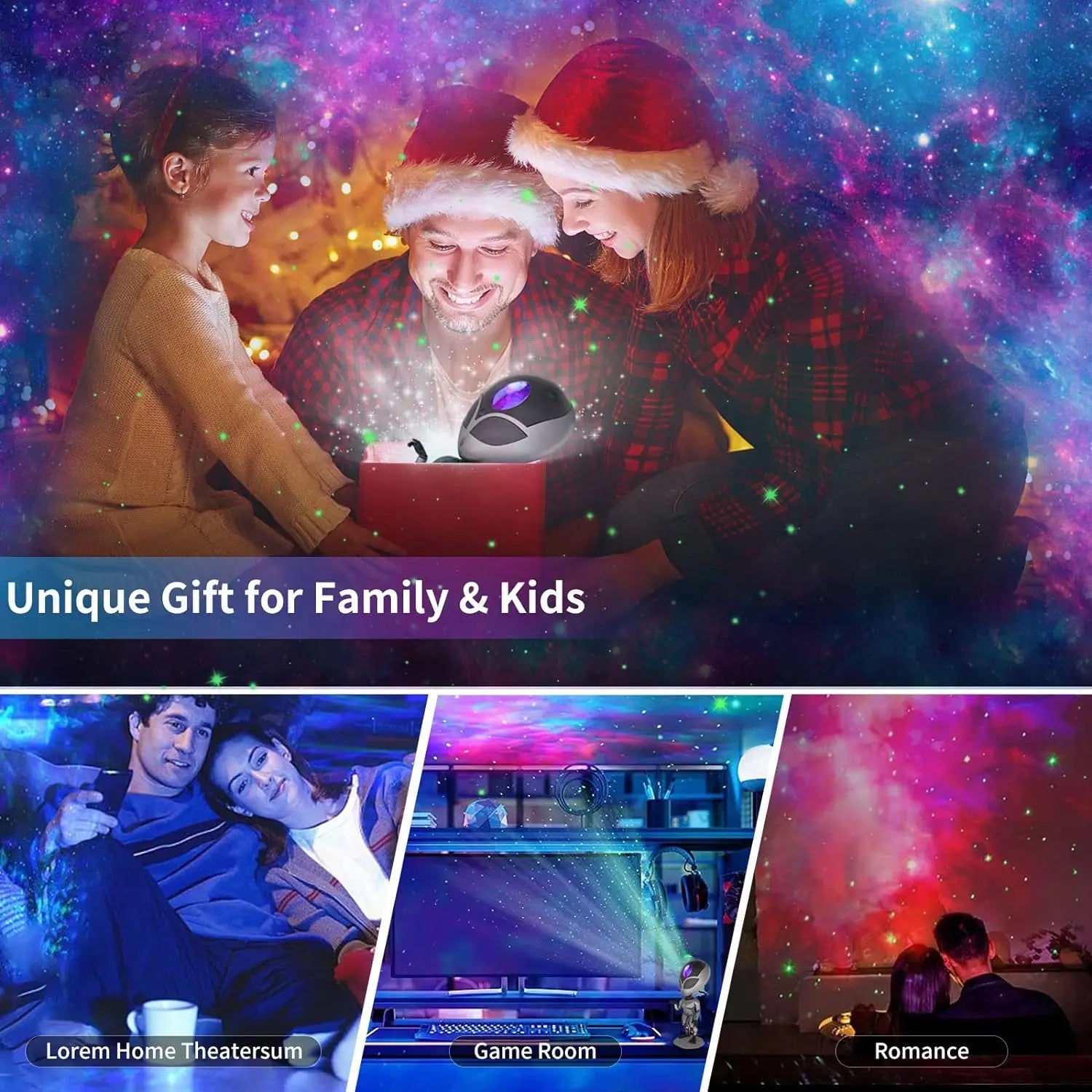 Alien Star Projector Lamp, Voice Interactive, Star Projection