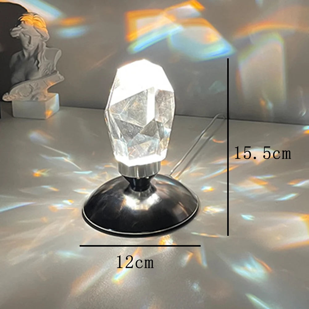 K9 Crystal Stone Lamp 16 color RGB Control Diamond Table Light