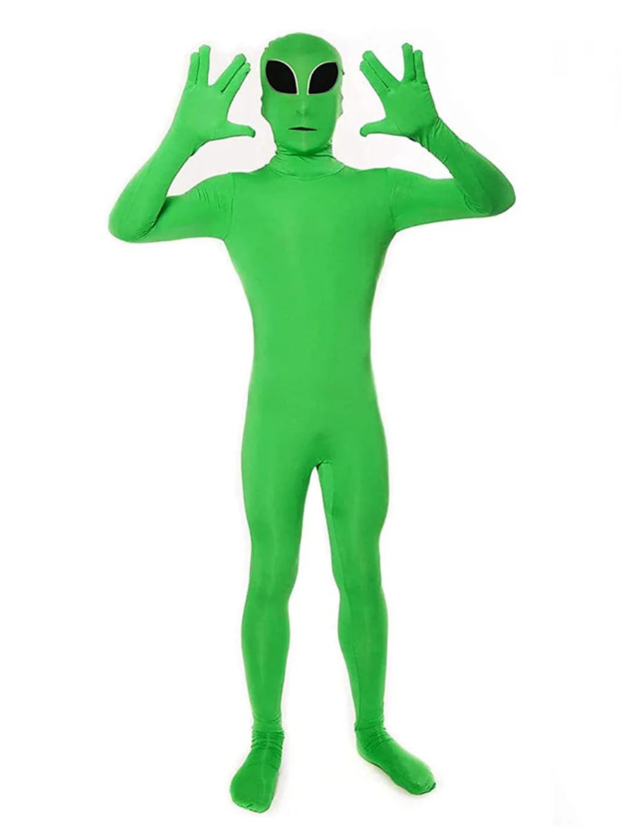 Adult Kids ET Alien Masquerade Bodysuit