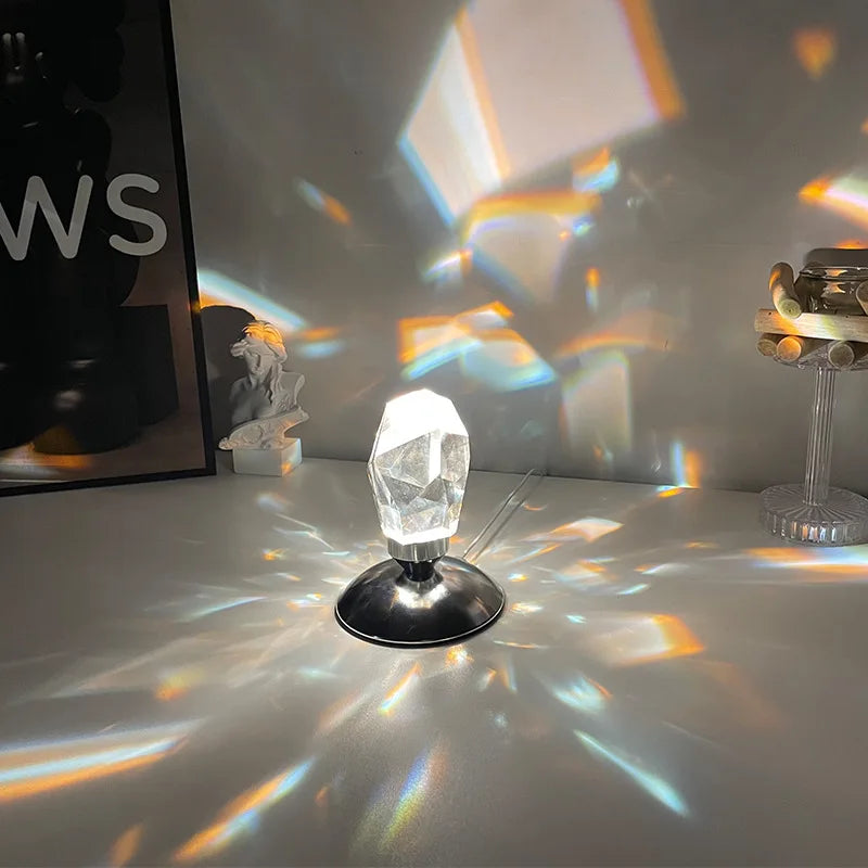 K9 Crystal Stone Lamp 16 color RGB Control Diamond Table Light