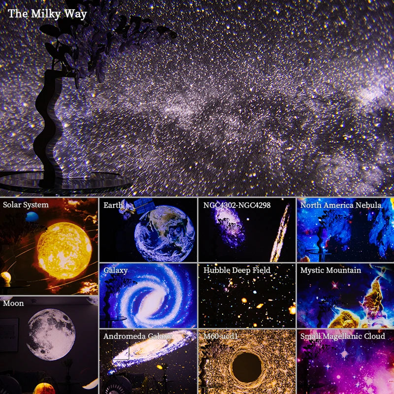Galaxy Projector 360° Rotate Planetarium Lamp
