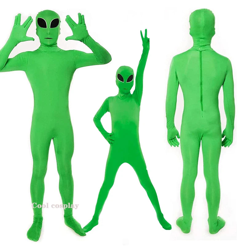 Adult Kids ET Alien Masquerade Bodysuit