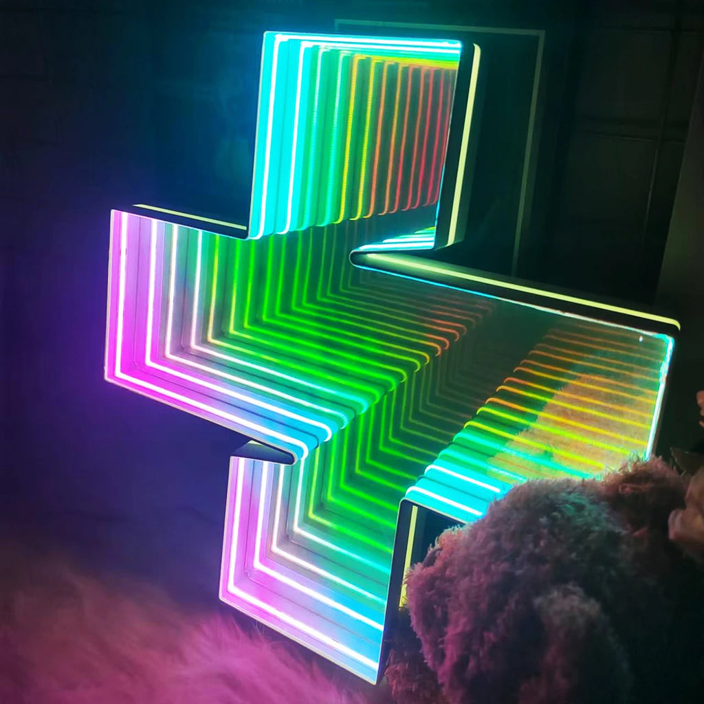 Custom Logo 3d Neon LED Infinity Mirror