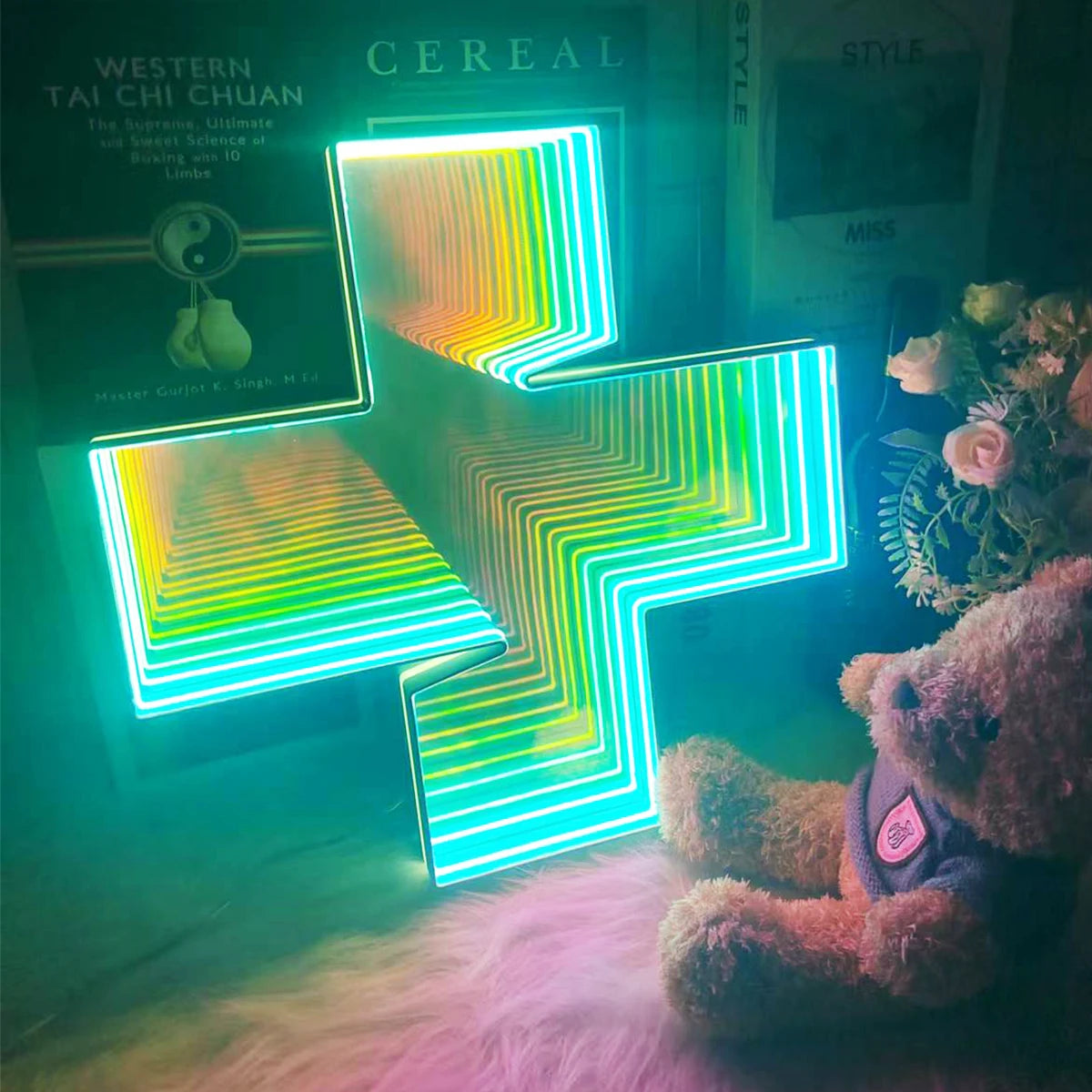 Custom Logo 3d Neon LED Infinity Mirror