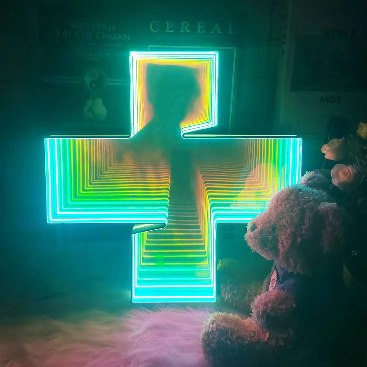 Custom Logo 3d Neon LED Infinity Mirror