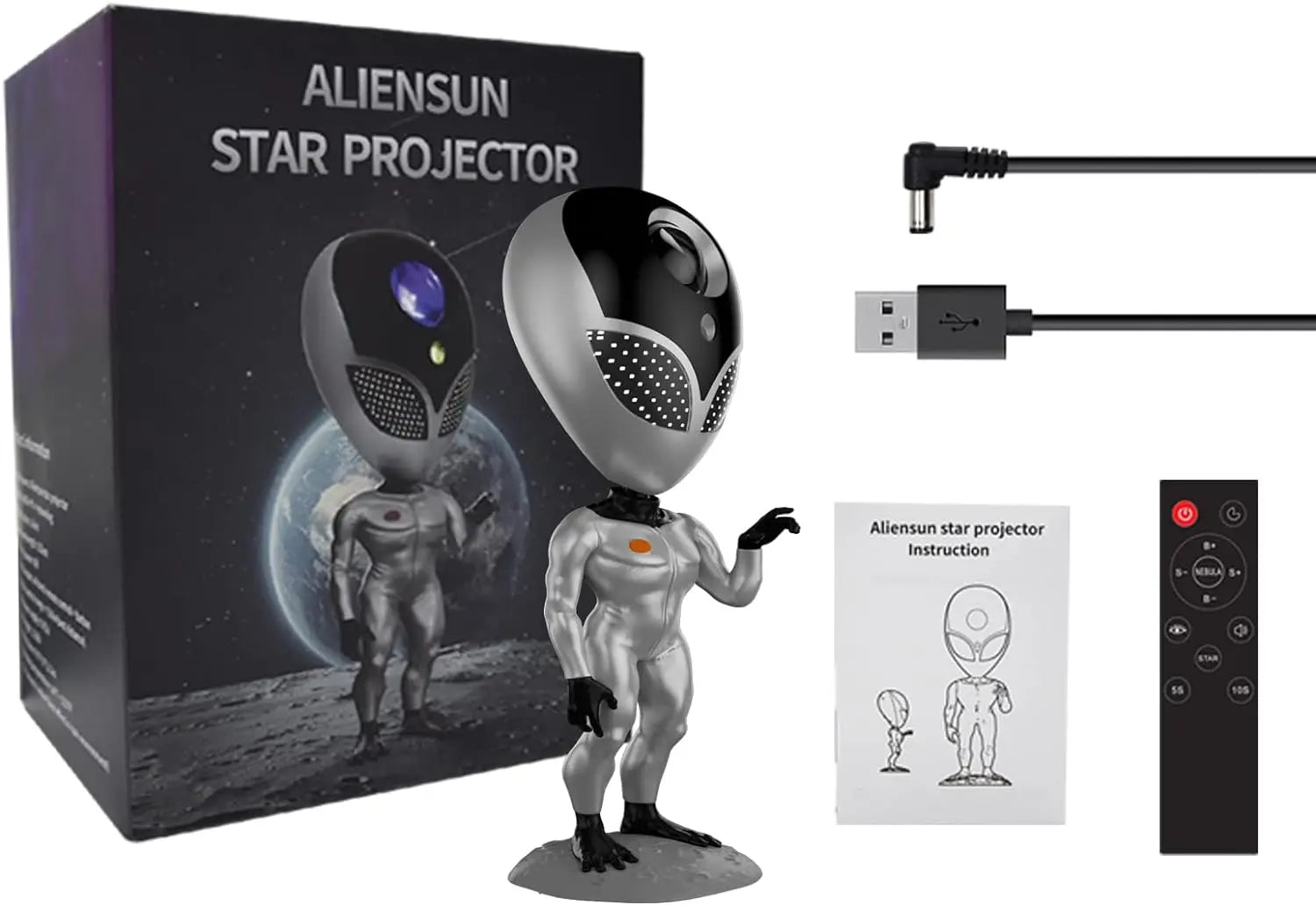Alien Star Projector Lamp, Voice Interactive, Star Projection