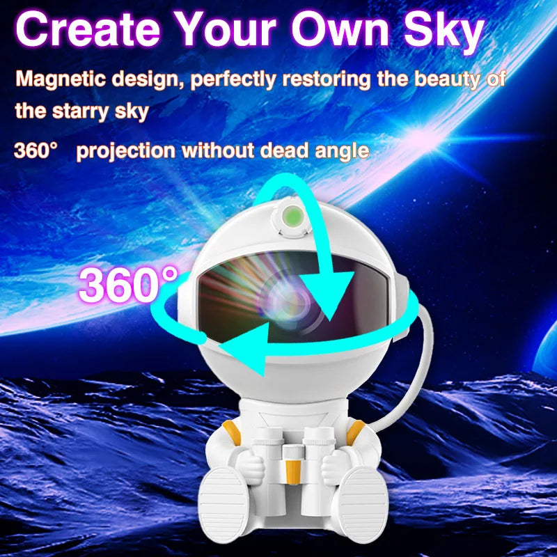 Astronaut Galaxy Projector LED Nebula Lamp