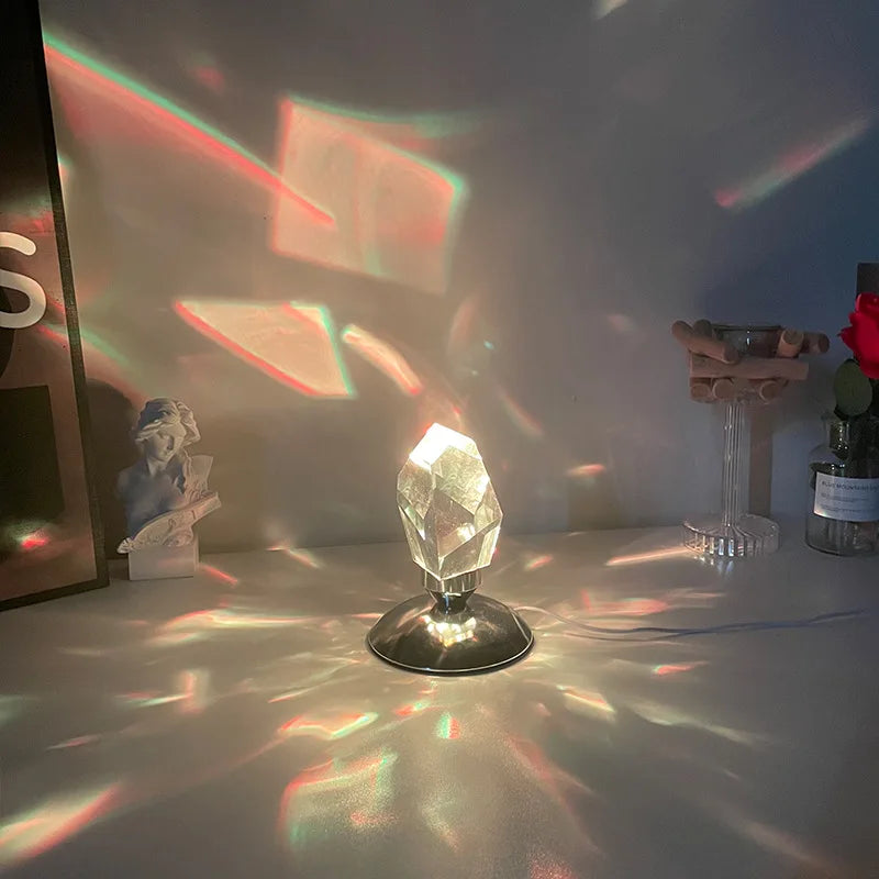 K9 Crystal Stone Lamp 16 color RGB Control Diamond Table Light