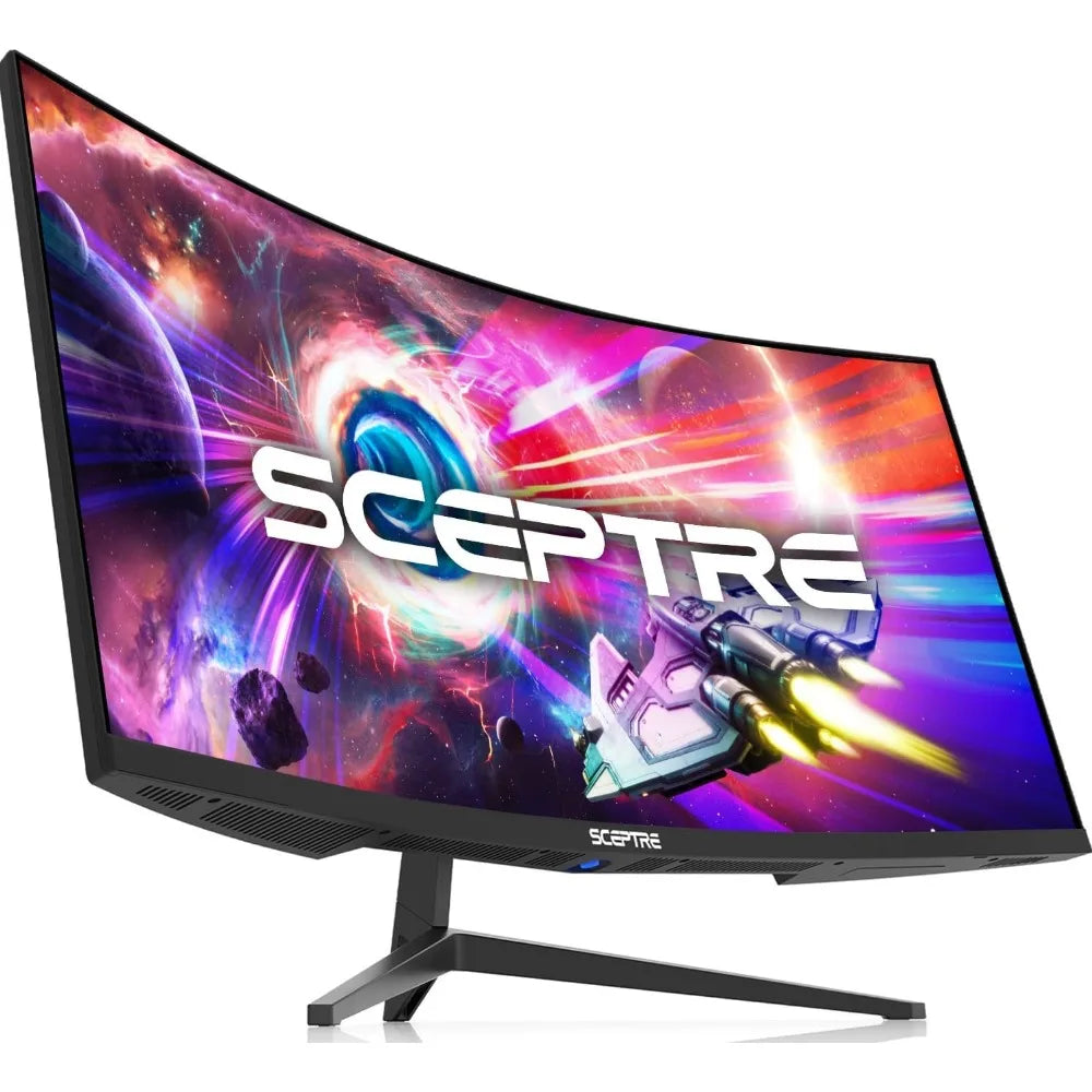 XenoHaven 34-Inch Curved Ultrawide WQHD Monitor R1500 165Hz DisplayPort x2 99% sRGB 1ms Picture by Picture, Machine Black 202
