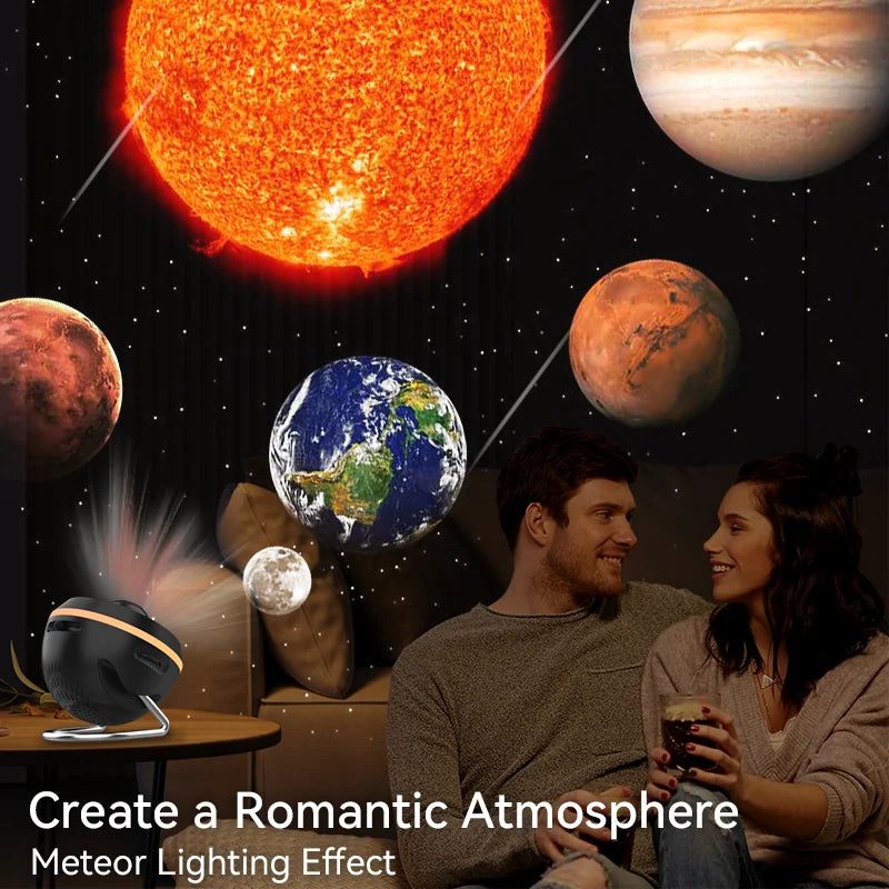 12 IN 1 Galaxy Star Projector with Meteor Ultra Clear Rotary Space Ball Planetarium