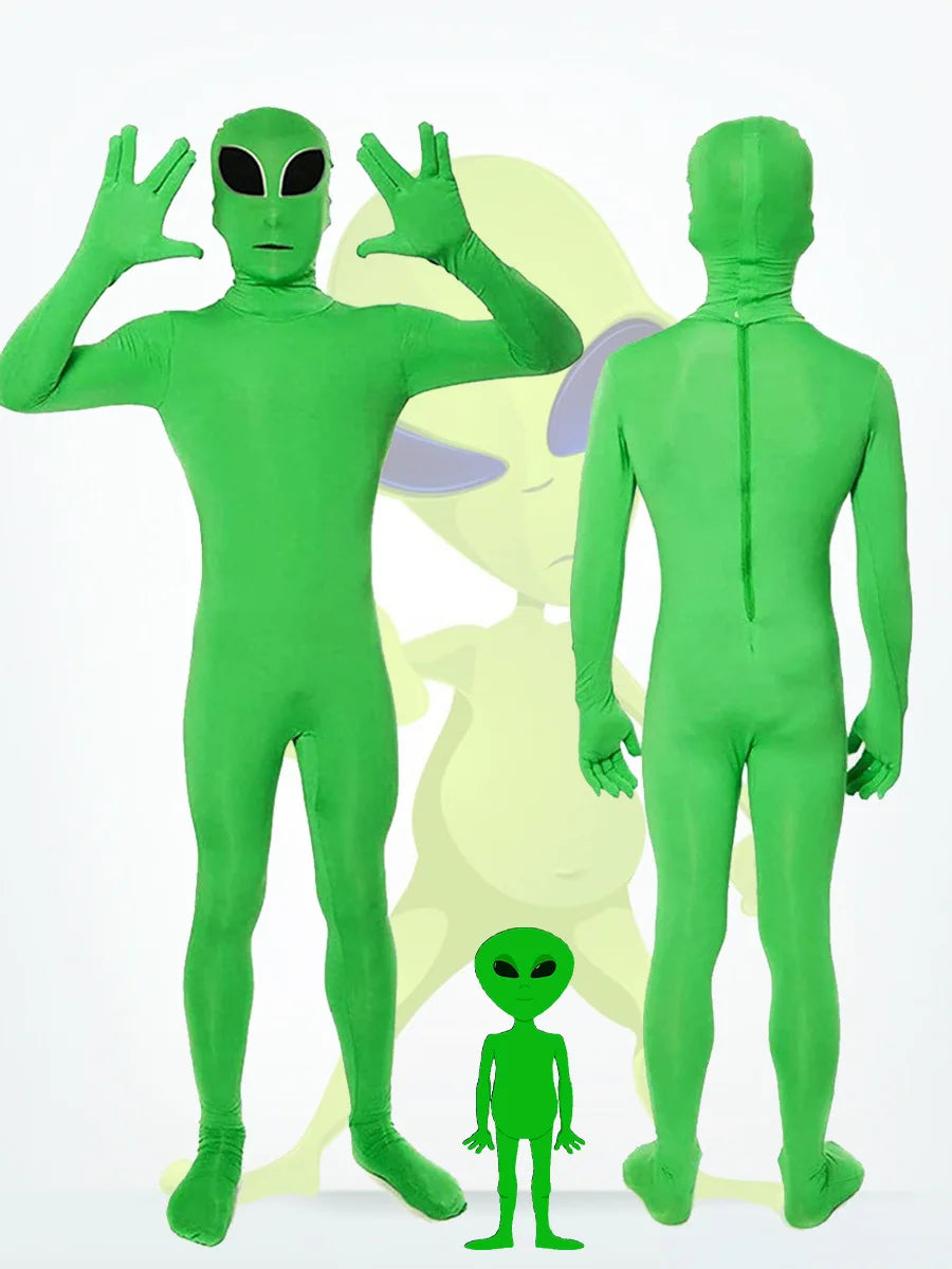Adult Kids ET Alien Masquerade Bodysuit