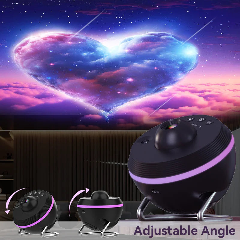 12 IN 1 Galaxy Star Projector with Meteor Ultra Clear Rotary Space Ball Planetarium