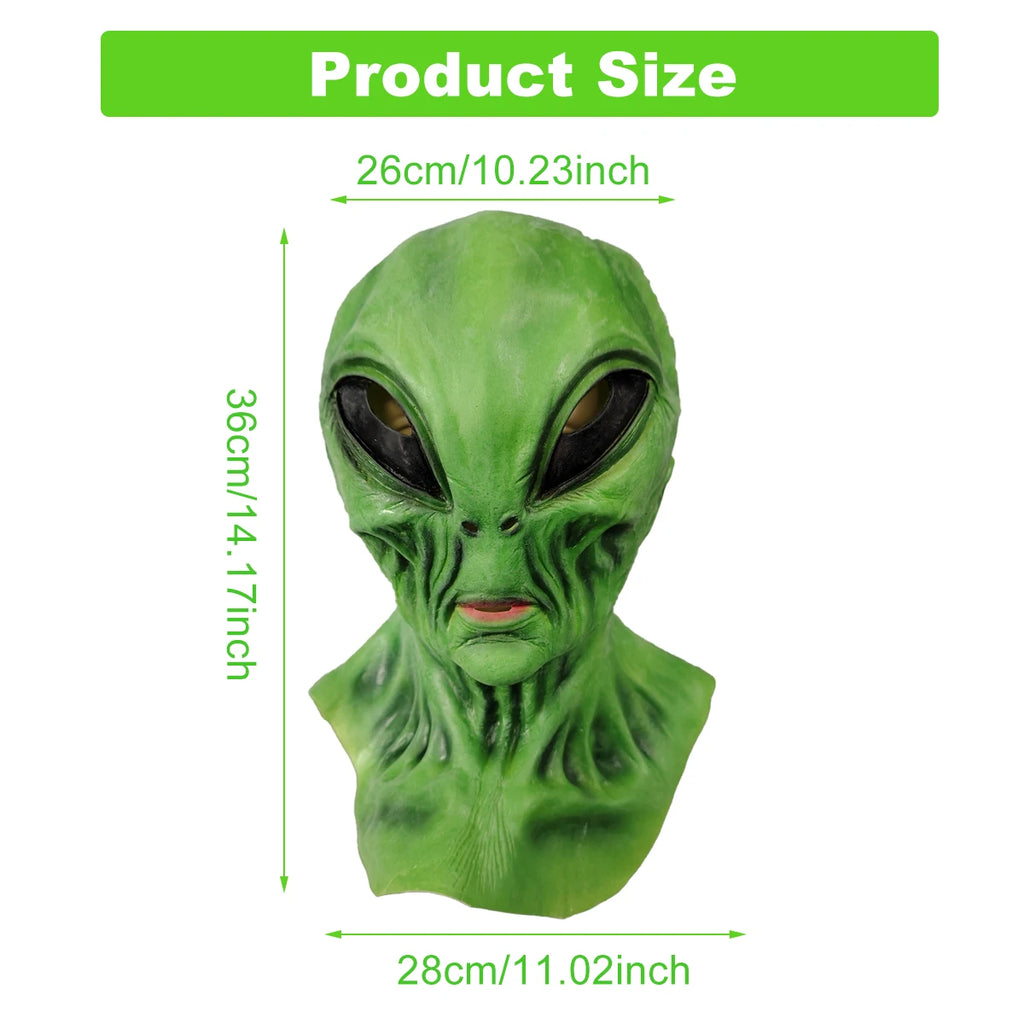 Green Alien Latex Mask