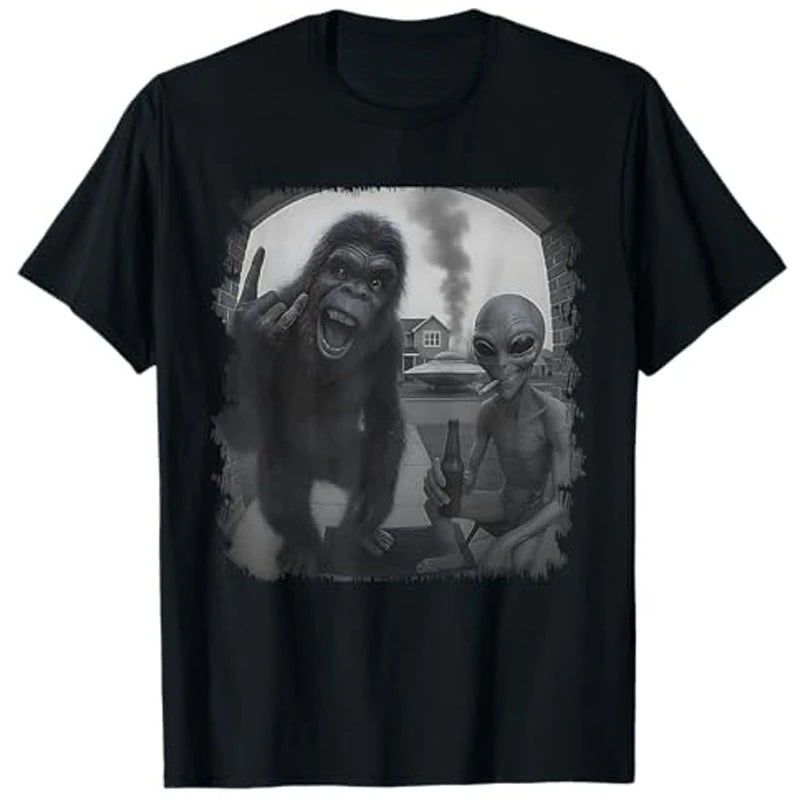 Bigfoot and Alien T-shirt