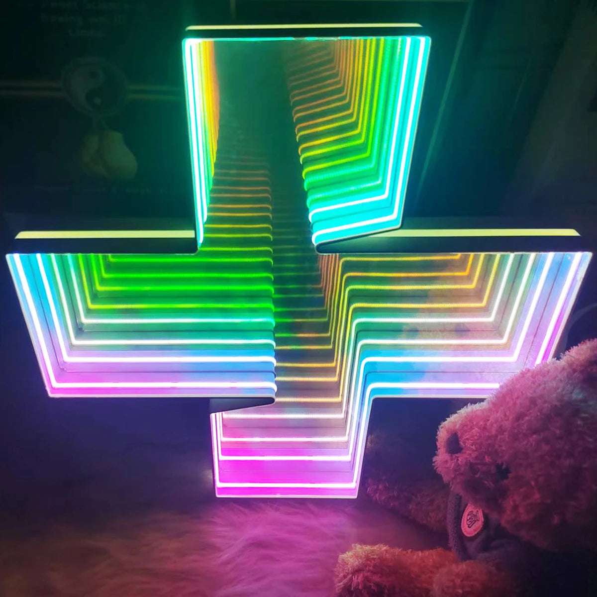 Custom Logo 3d Neon LED Infinity Mirror