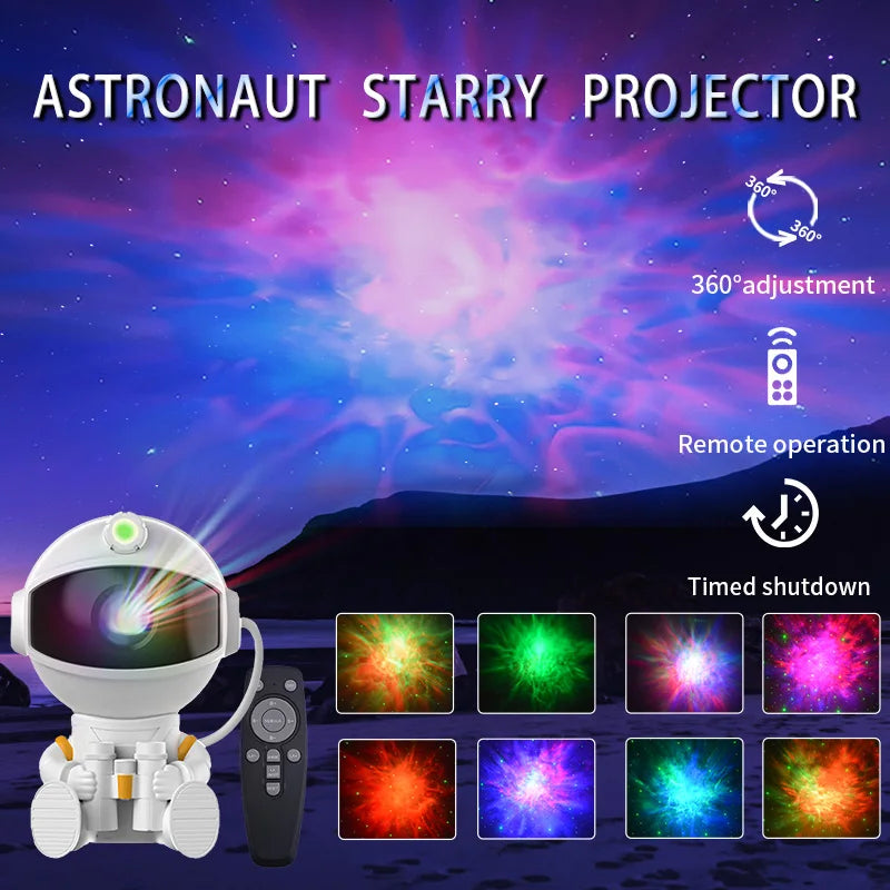 Astronaut Galaxy Projector LED Nebula Lamp