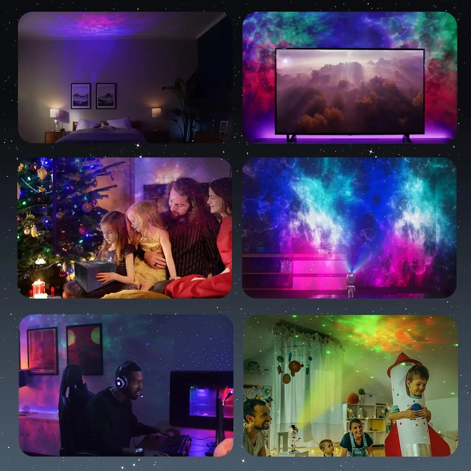 Alien Star Projector Lamp, Voice Interactive, Star Projection