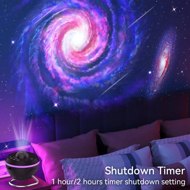 12 IN 1 Galaxy Star Projector with Meteor Ultra Clear Rotary Space Ball Planetarium