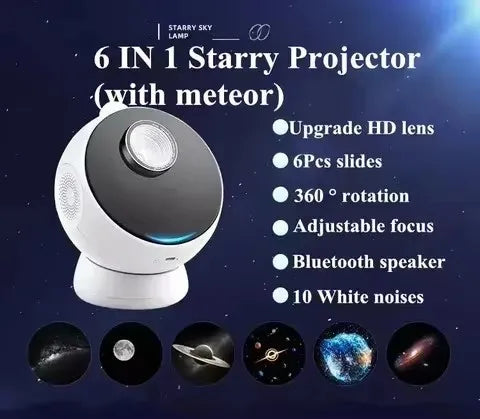 18 in 1 Galaxy Projector Lamp Ultra Clear + Bluetooth 5.0 Speaker