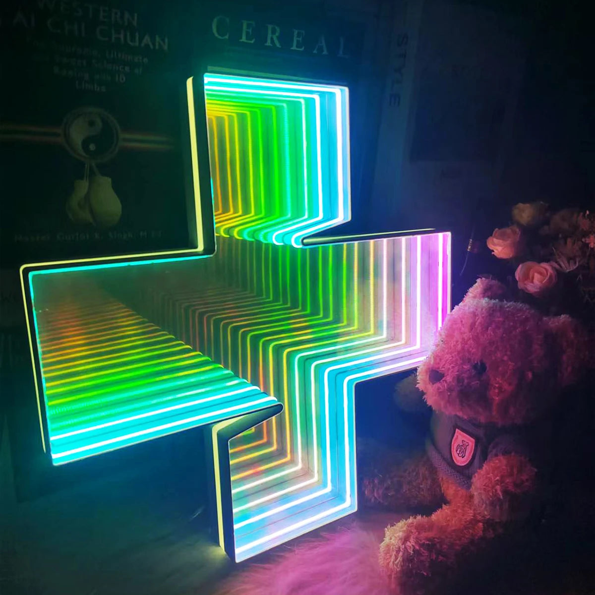 Custom Logo 3d Neon LED Infinity Mirror