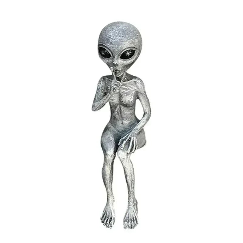 Sitting Alien Statue
