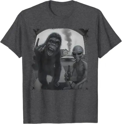 Bigfoot and Alien T-shirt